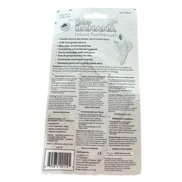 Baby Banana infant to 12 month toothbrush NWT - Picture 2 of 2